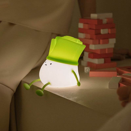 Green Chinese OnionNight Light Decompression Desktop Decoration Home Decor - Here2Save