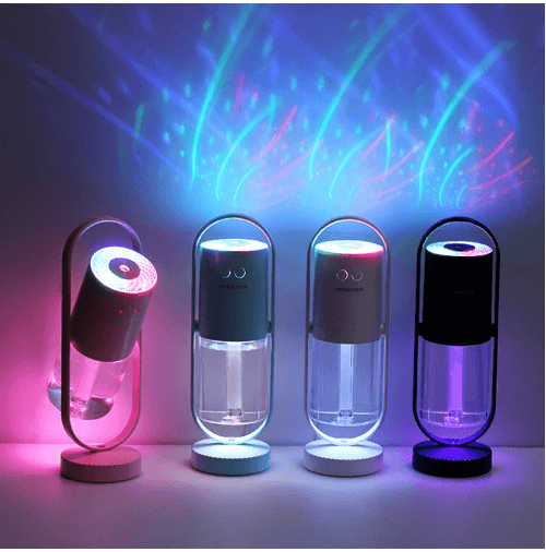Magic Shadow USB Air Humidifier For Home With Projection Night Lights Ultrasonic Car Mist Maker Mini Office Air Purifier - Here2Save