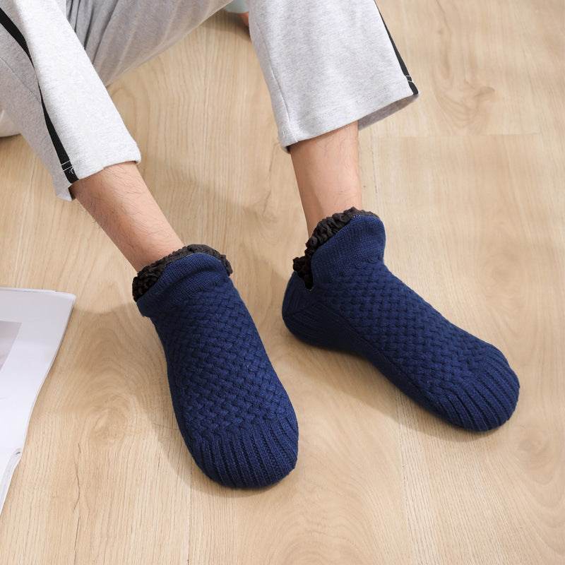 Winter Woolen Socks Women Thicken Warm Home Bedroom Socks Slippers Men Non-slip Foot Warmer Snow Socks Calcetines Mujer - Here2Save