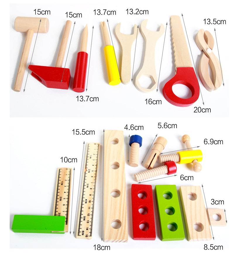 Wooden toy simulation disassembly toolbox - Here2Save
