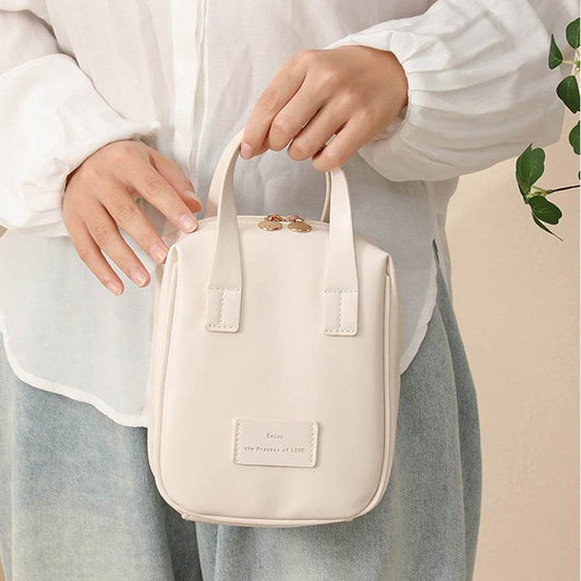 Handle-top Cosmetic Bag Ins Fashion Shell-shaped Handbag Toiletry Bags Travel High Capacity Portable Storage Make Up Bag - Here2Save