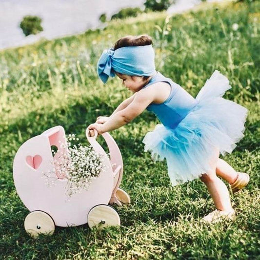 Sebra Baby Walker Moover Love Doll Stroller Small Wooden Baby Kids Over Home Stroller Toy - Here2Save