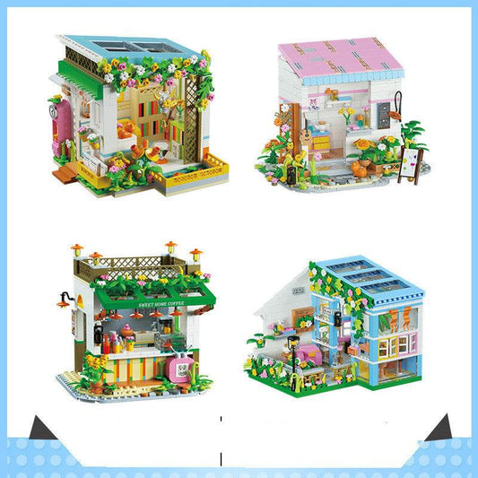 Micro-particle Assembly DIY Toy Building Blocks Street View Series - Here2Save