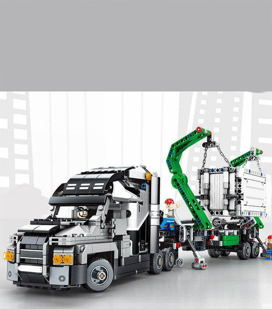 Building Block Container Truck Mechanical Code Series Children's Educational Assembling Toy - Here2Save