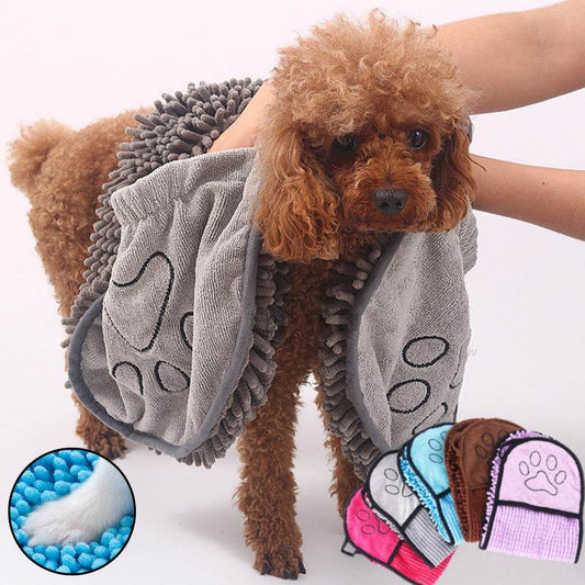 Dogs Cats Towels Super Absorbent Dog Bathrobe Microfiber Bath Towels Quick-Drying Cat Bath Towel For Pets Towel Dog Towels Pet Products - Here2Save