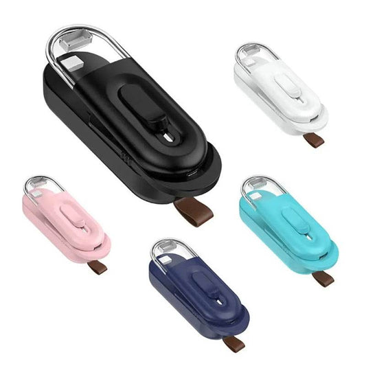 Multi-Functional Handheld Portable Food Storage Bag Sealer Bag Resealer Heat Sealer Battery Powered Kitchen Gadgets - Here2Save