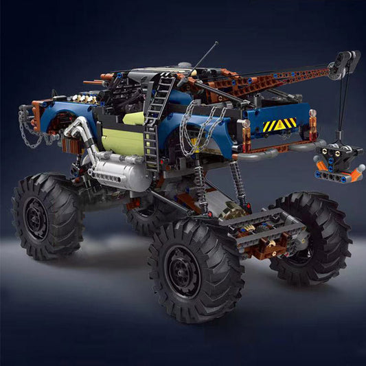 Doomsday Drag Truck Big Climbing Car Programmable Assembling Small Particle Building Block Toy