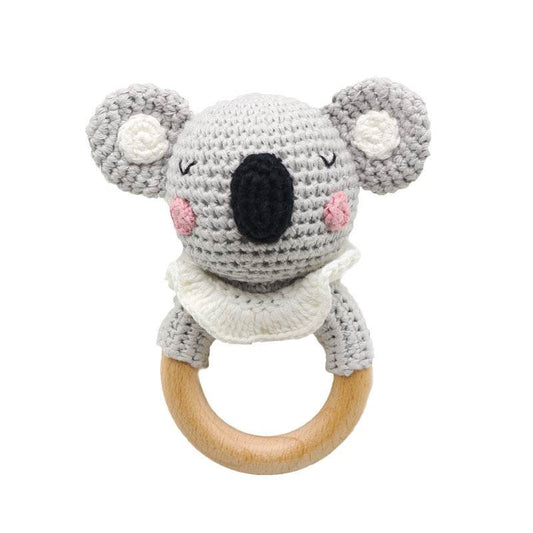 DIY Crochet Molar Appease Toy Koala Animal Molar Stick Baby Teether Kit - Here2Save
