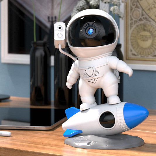 Rocket Astronaut Galaxy Starry Sky Projector Lamp Desktop - Here2Save