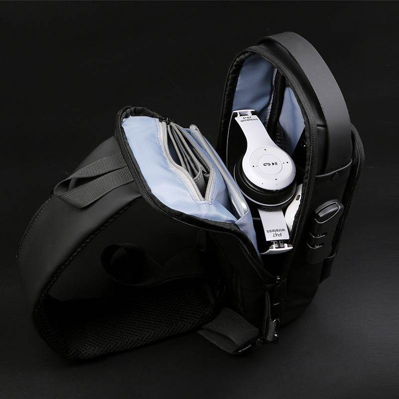 Motorcycle Chest Bag Password Anti-theft Men's Fashion - Here2Save