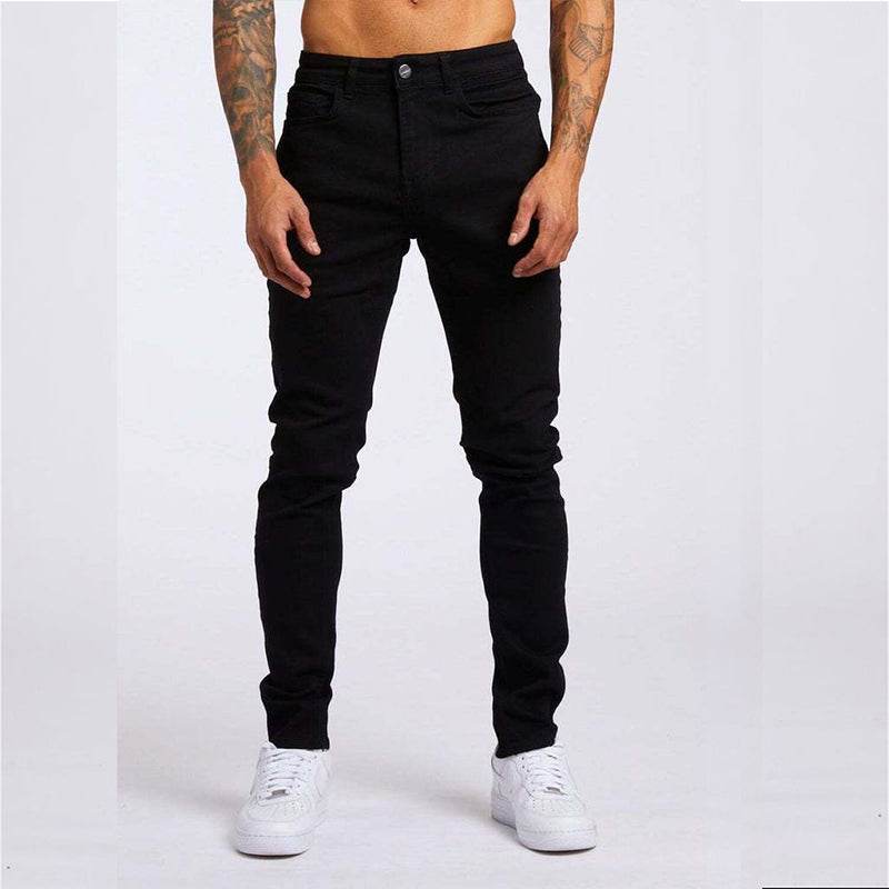 Men's Fashion Casual Slim Fit High Waist Jeans - Here2Save