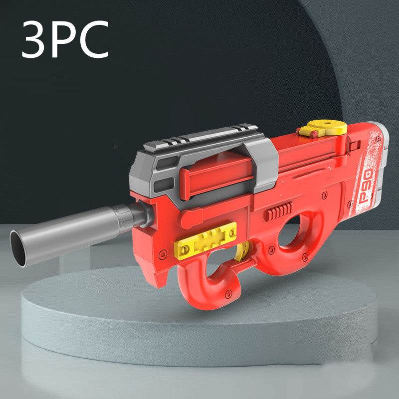 New P90 Electric Water Gun High-Tech Kids Toys Outdoor Beach Pool Large Capacity Summer Gel Blasting Water Gun For Adults - Here2Save