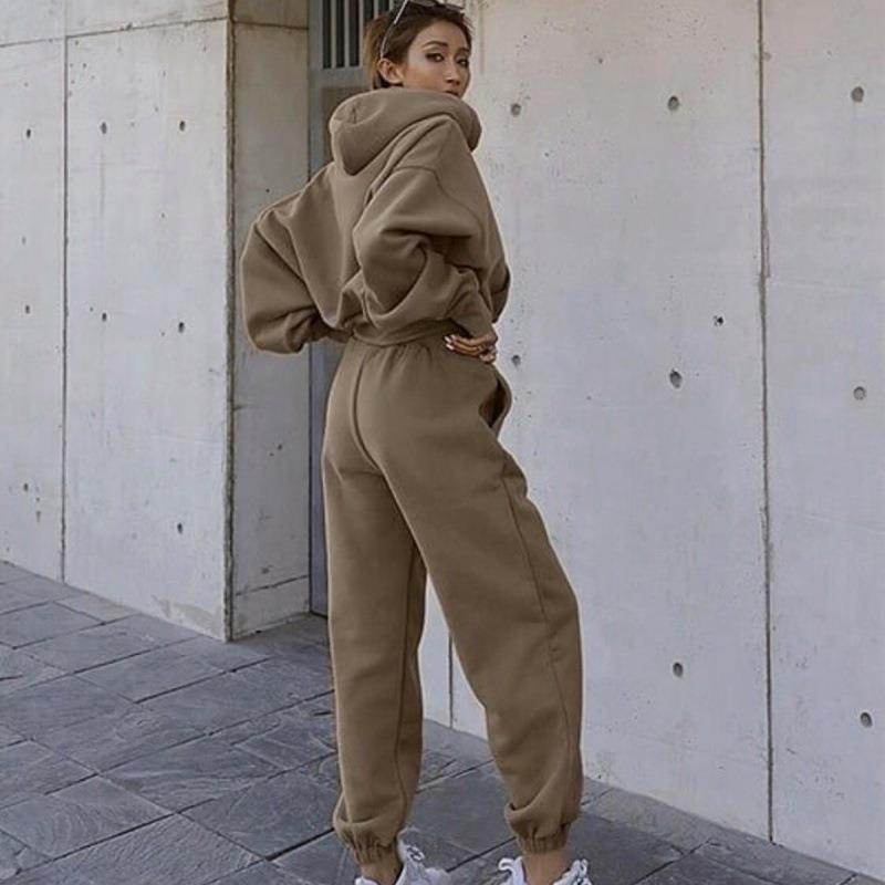 New Style Autumn And Winter Women's New Casual Hoodie Coat Sports Suit - Here2Save
