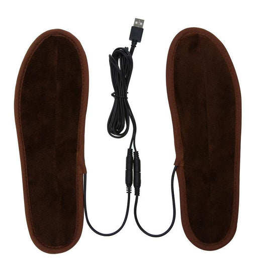 High Temperature USB Unisex Heated Fur Insole - Here2Save
