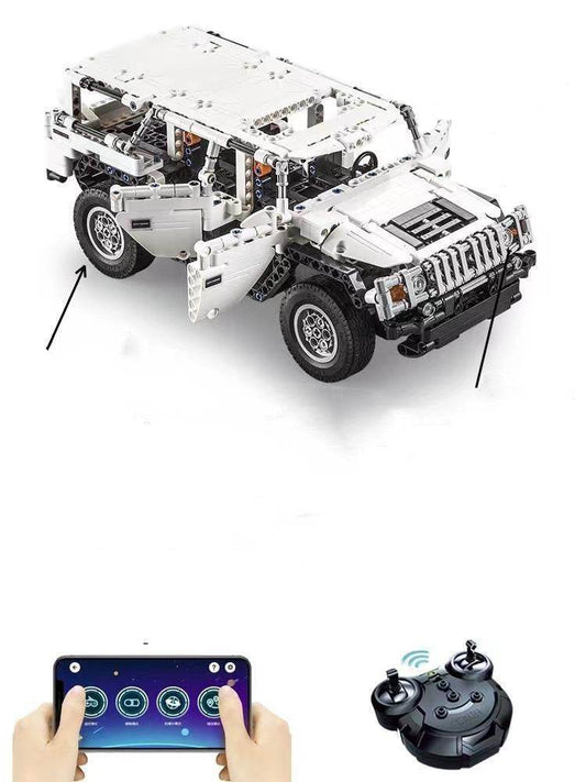 Boy's Assembling Toy Yi Intelligence Building Blocks Remote Control Electric Vehicle Off-road Vehicle Large Model - Here2Save