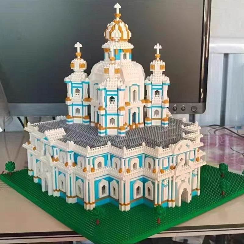 World Architecture Smolny Cathedral Church Monastery DIY Mini - Here2Save
