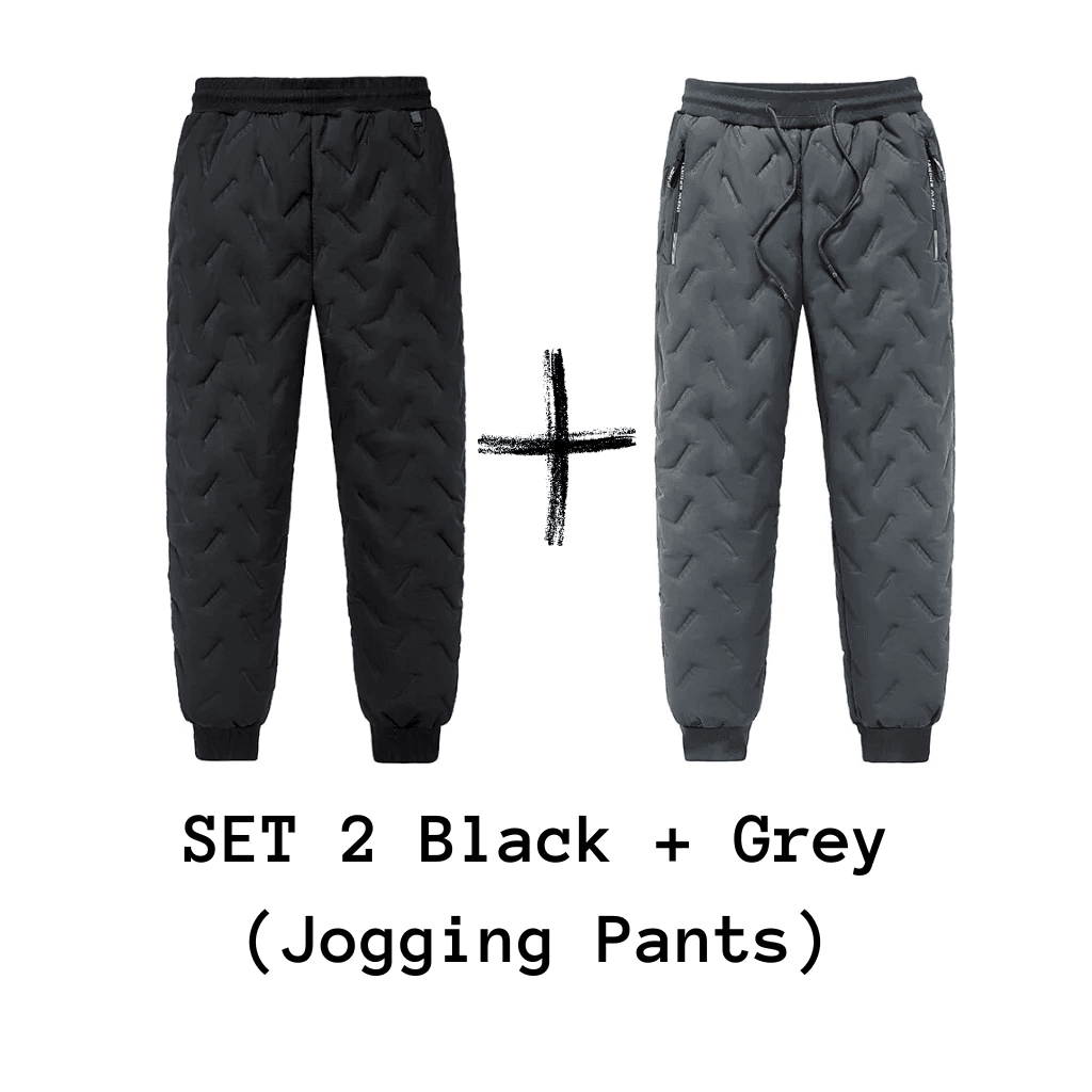 Men's Trousers Winter Velvet Thickening Loose Fleece Pants With Zip Pocket Large Size Windproof Warm Jogging Pants - Here2Save