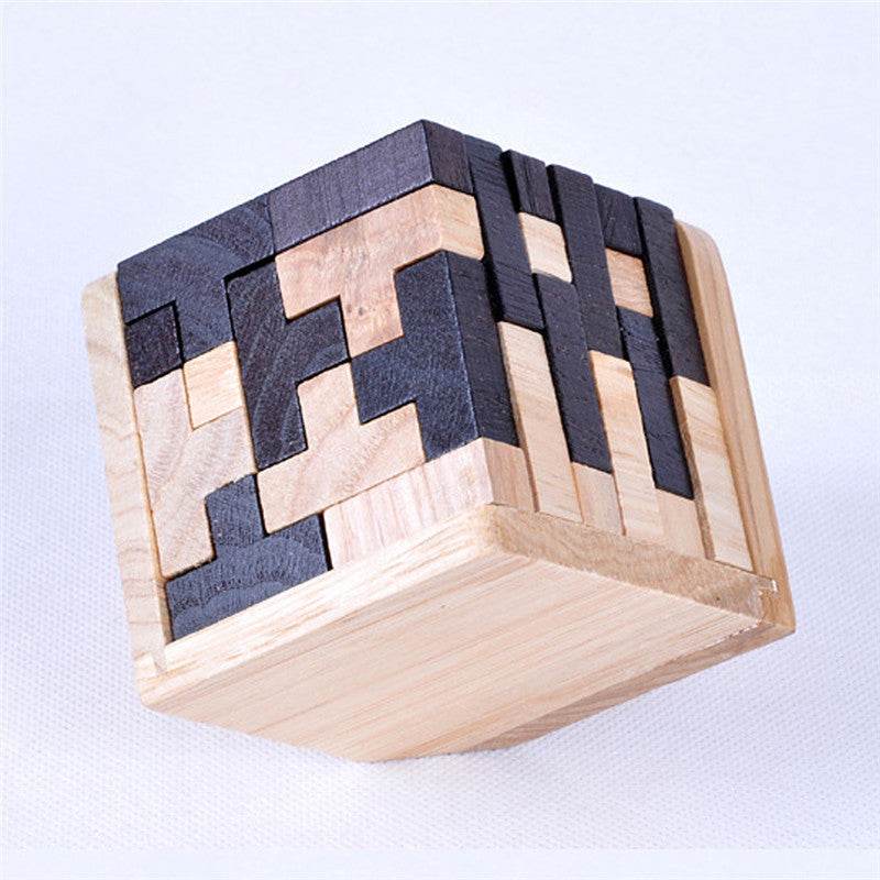 Creative 3D Puzzle Luban Interlocking Wooden Toy Early Educational Toys Puzzles - Here2Save