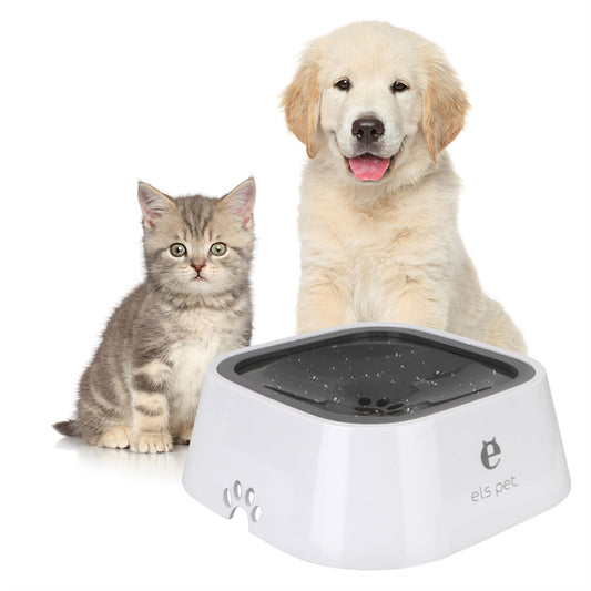 1.5L Cat Dog Water Bowl Carried Floating Bowl Anti-Overflow Slow Water Feeder Dispenser Pet Fountain ABS&PP Dog Supplies - Here2Save