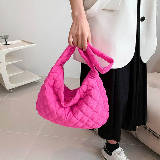 Winter Personalized Bags For Women Crossbody Bag With Rhombus Stitching Design Commuting Casual Shopping Handbags - Here2Save