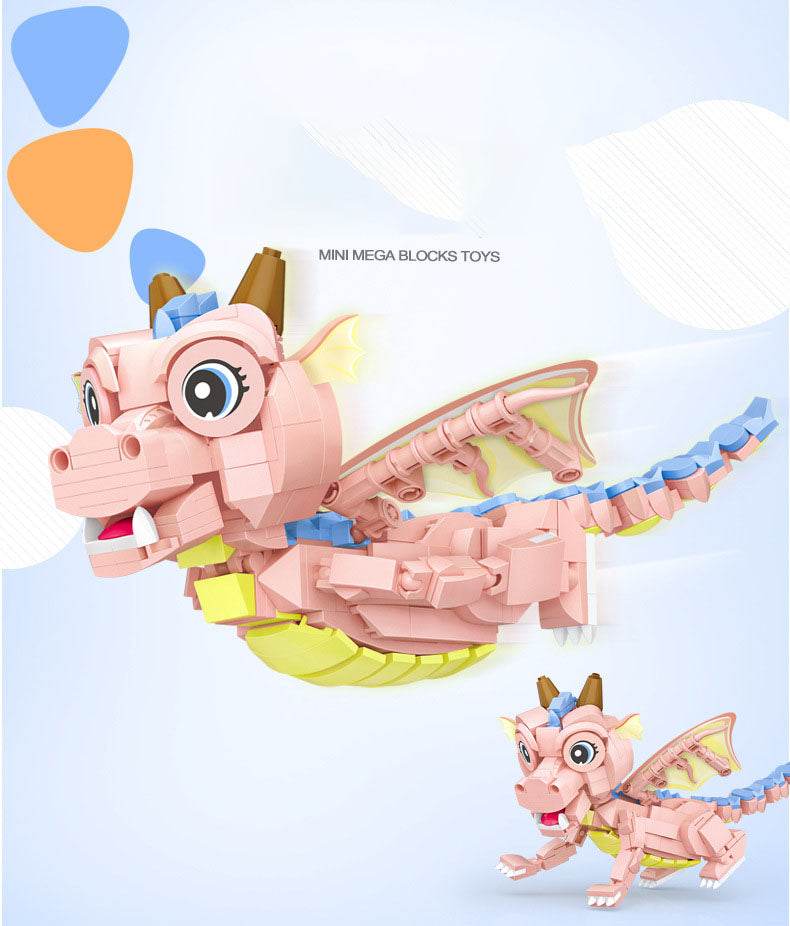 Small Particle Building Blocks Dinosaur Model Patchwork Educational Toys - Here2Save