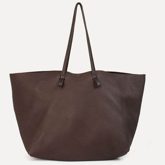 Hand-held Simple And Practical Cowhide Shoulder Handbag - Here2Save