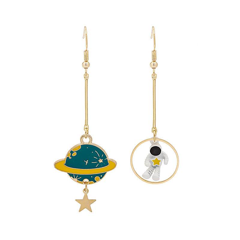 Long Wild Fashion Design Astronaut Eardrops - Here2Save