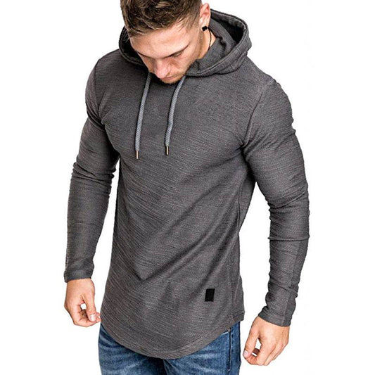 Men Hoodie Sweatshirt Casual Long Sleeve Slim Tops Gym T-shir - Here2Save