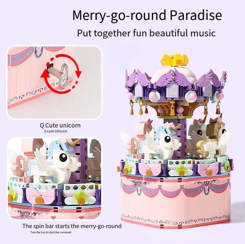 Eight Tone Box Micro Particle Building Block Assembled Toy Ornament Gift - Here2Save