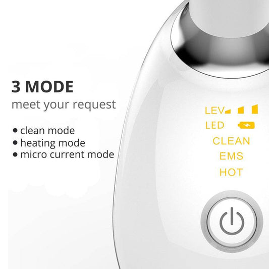EMS Thermal Neck Lifting And Tighten Massager Electric Microcurrent Wrinkle Remover LED Photon Face Beauty Device For Woman - Here2Save