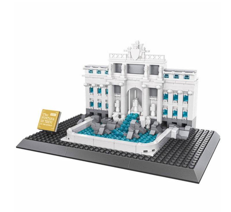 Building landmark assembled building blocks - Here2Save