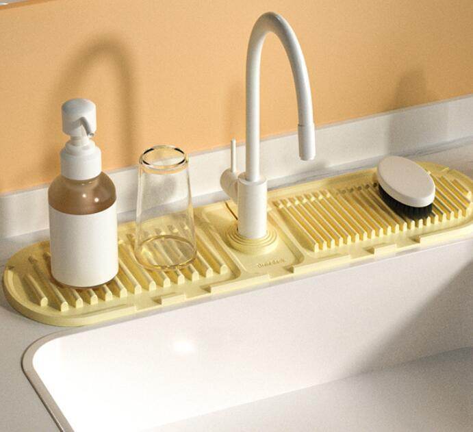 Heightened Slope Faucet Water Draining Pad - Here2Save