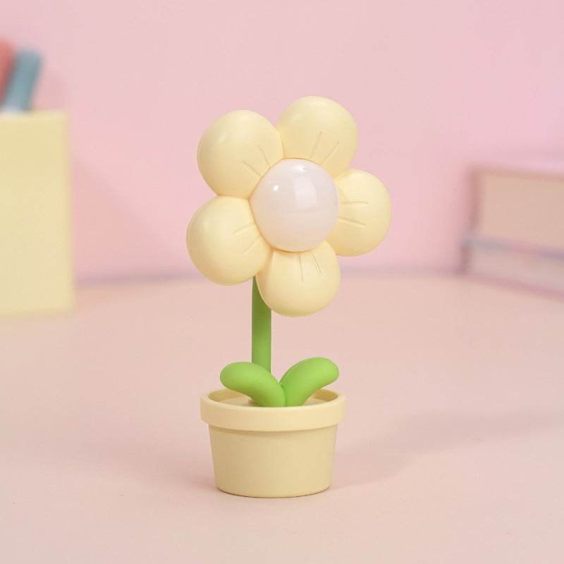 Mini Flower Small Night Lamp Cute Atmosphere Bedside Creative Home Decor Bedroom Ambient Lights - Here2Save