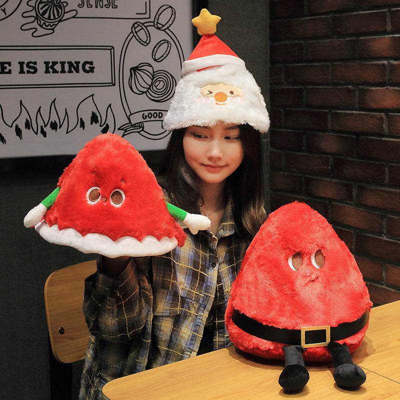 New Santa Claus Throwing Pillow Luminous Singing Electric Plush - Here2Save