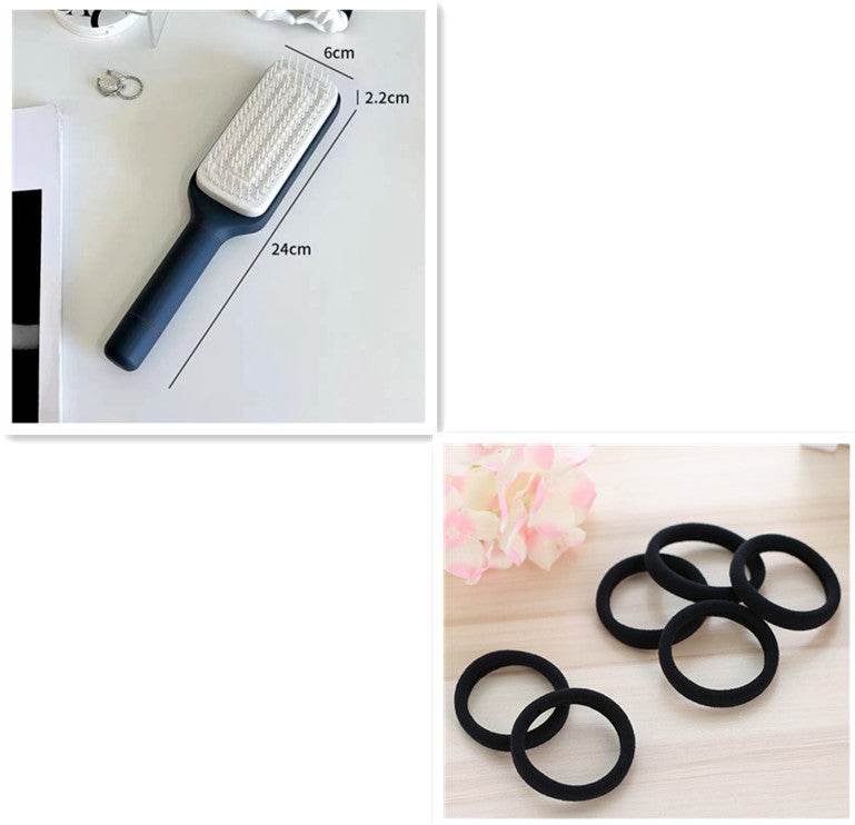 4 In 1 Self Cleaning Hair Brush New Self-Cleaning Anti-Static Massage Comb Scalable Rotate Lifting Self Cleaning Hairbrush - Here2Save