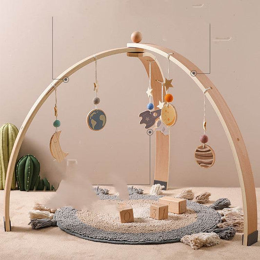 Triangle Rack Wooden Fitness Equipment Newborn Baby Crib Toy - Here2Save