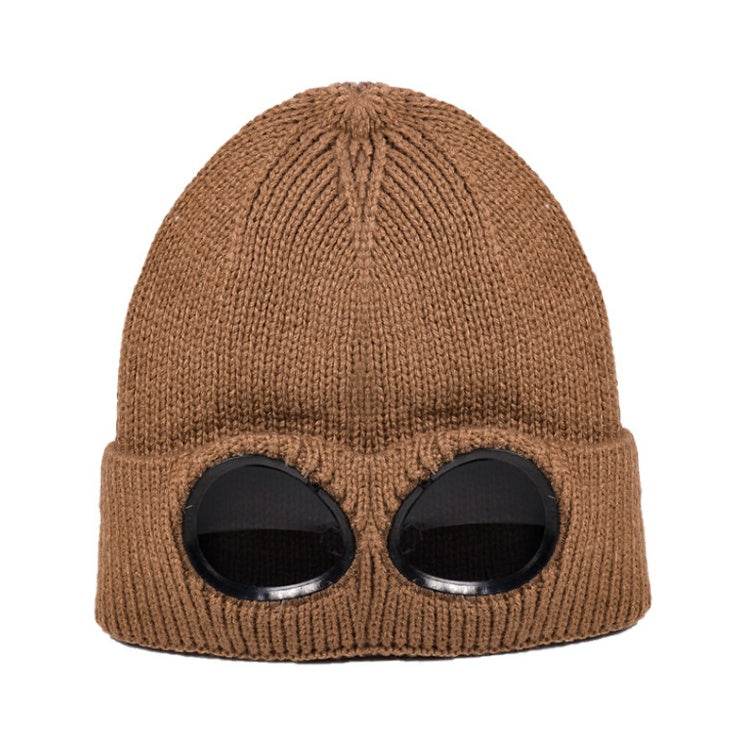 Windproof Mirror And Fleece Knitted Warm Wool Hat - Here2Save