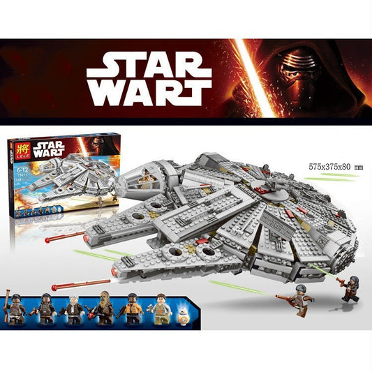 Children's Assembled Building Blocks Early Education Toy Star Wars Millennium Falcon