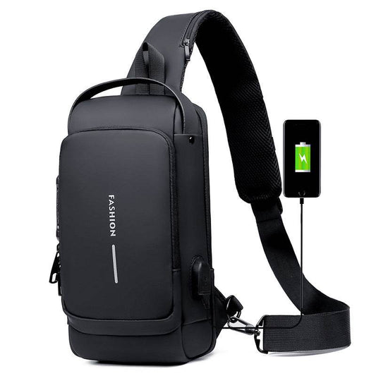 Motorcycle Chest Bag Password Anti-theft Men's Fashion - Here2Save