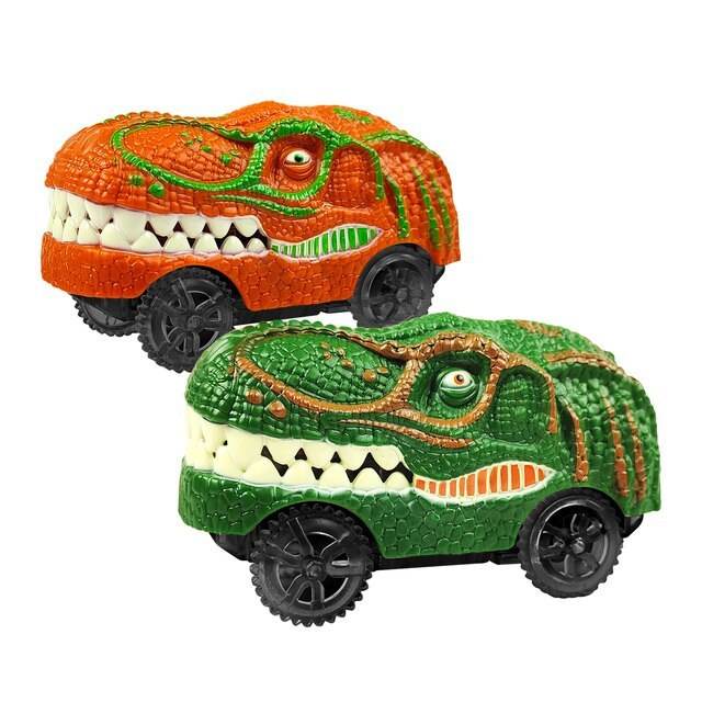Children's Electric Assembled Track Racing Simulation Animal Tyrannosaurus Dinosaur Toy Puzzle Boy Gift - Here2Save