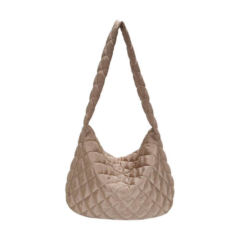 Winter Personalized Bags For Women Crossbody Bag With Rhombus Stitching Design Commuting Casual Shopping Handbags - Here2Save