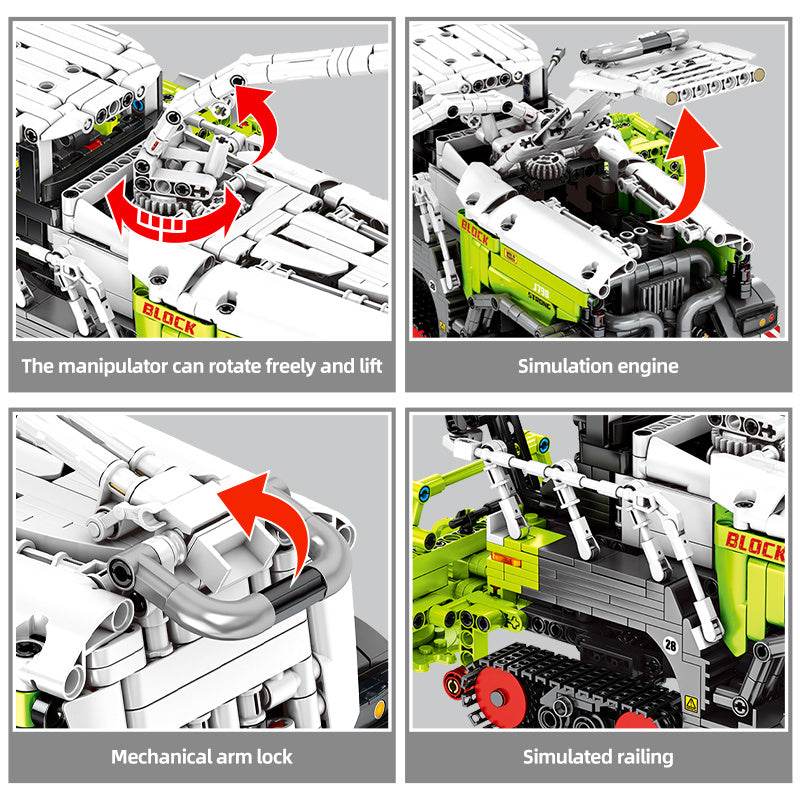 Farm Corn Harvester Puzzle Children's Building Block Toys - Here2Save