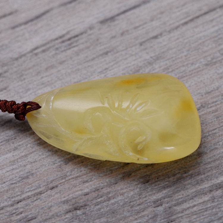 925 Sterling Silver Jewelry Vintage Amber Beeswax Ladies Handmade Bracelet - Here2Save