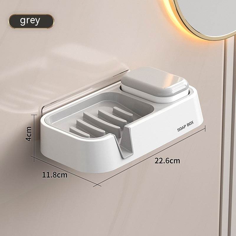 Soap Dish Punch-free Wall-mounted Double Layer - Here2Save