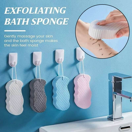 3D Body Rubbing Sponge Fish Scale Pattern Three-dimensional Bath Ball - Here2Save