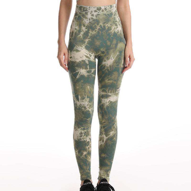 Tie Dye Leggings Women Fitness Yoga Pants Seamless Push Up Workout Tights Gym Sports Legging - Here2Save