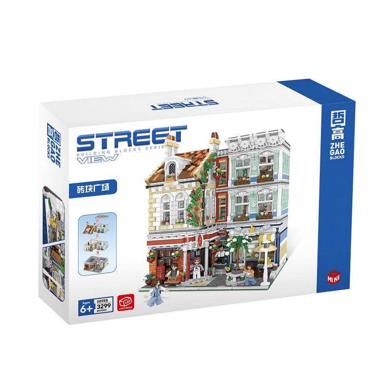 City Street View Cuba Hotel Micro Particle Building Block Combination Toy - Here2Save