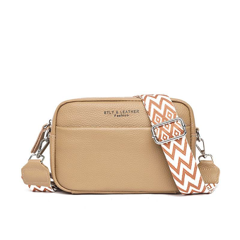 Fashion Shoulder Crossbody Bags With Rhombus Embroidered Wide Shoulder Strap Cute Small Square Bag Women - Here2Save