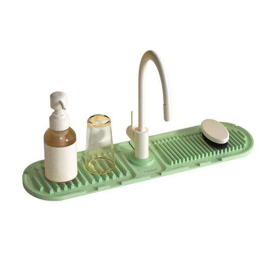 Heightened Slope Faucet Water Draining Pad - Here2Save
