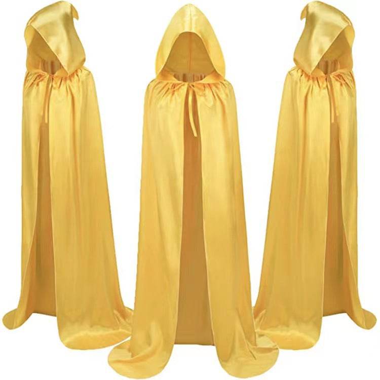 Halloween Cloak Costumes Wizard Cloak For Children Hooded Capes Mantle Black Party Decoration - Here2Save